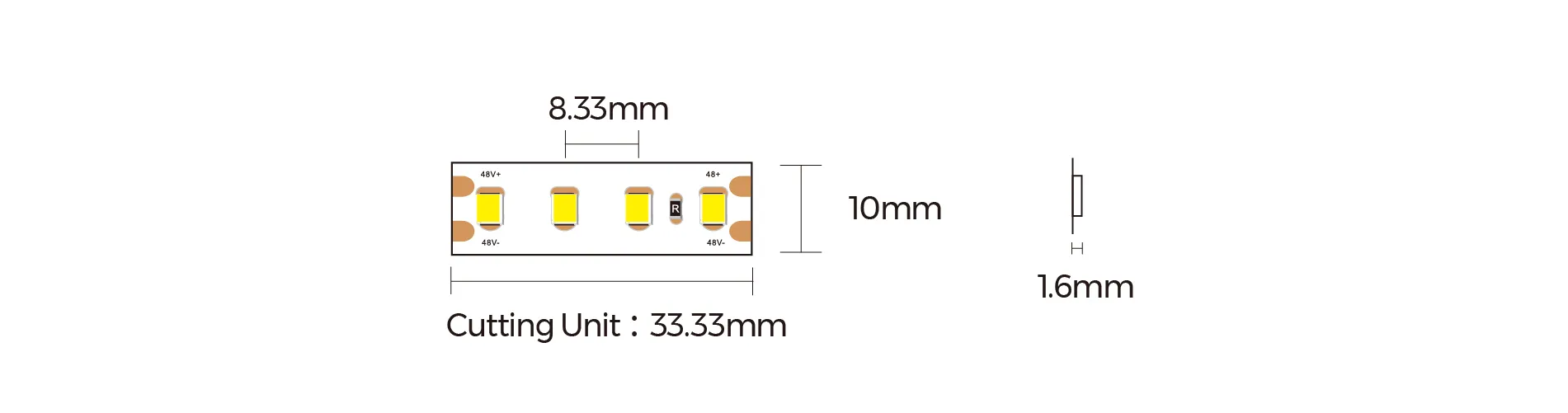 COLORS LED TRAKA | 9,6W/48V 10MM - Image 3