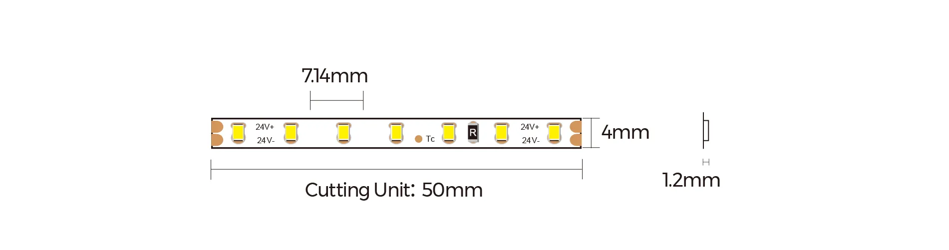COLORS LED TRAKA | 6,6W/24V 4000K IP20 4MM - Image 3